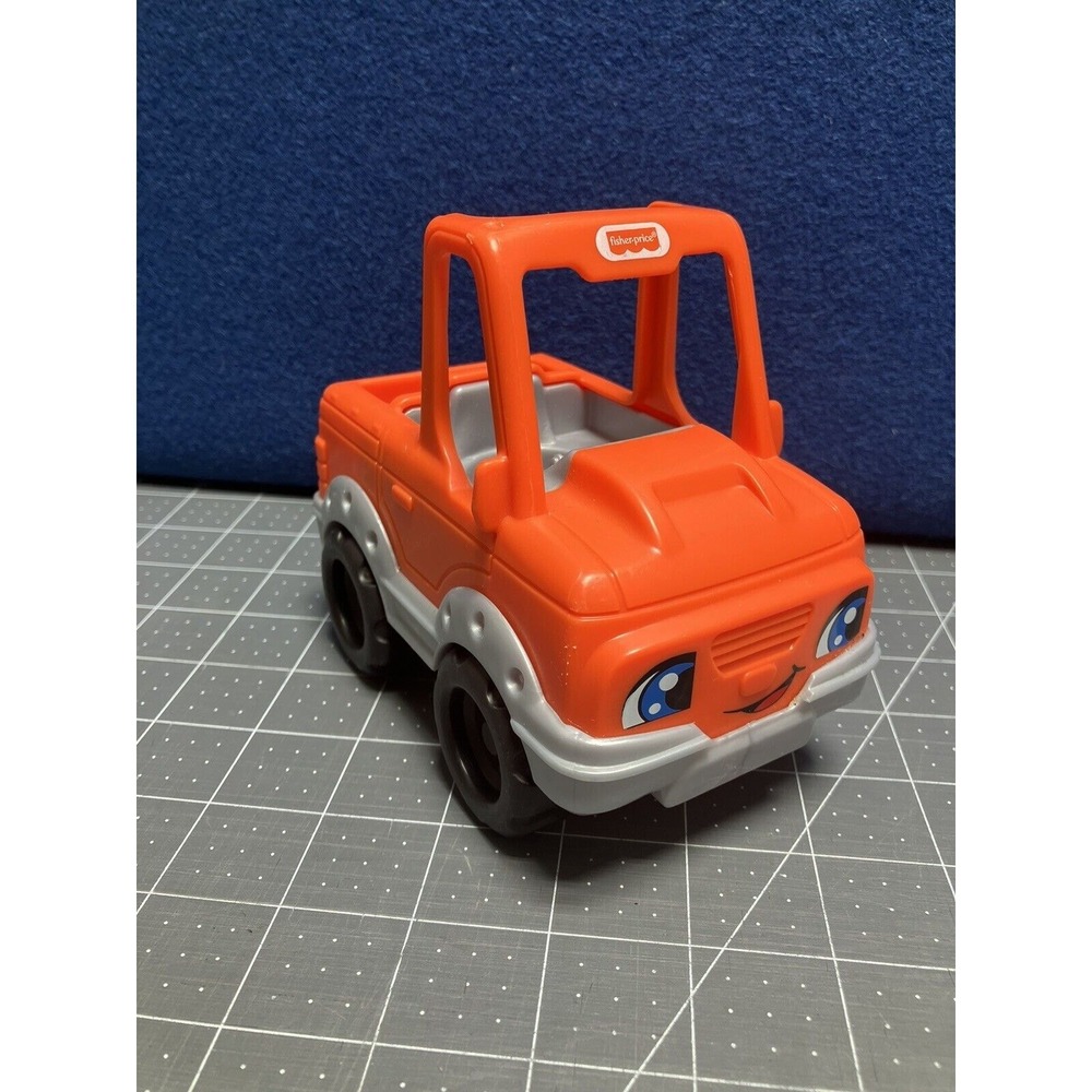 Fisher Price 2017 Little People‎ Orange Truck With Tow Hitch By Mattel Excellent